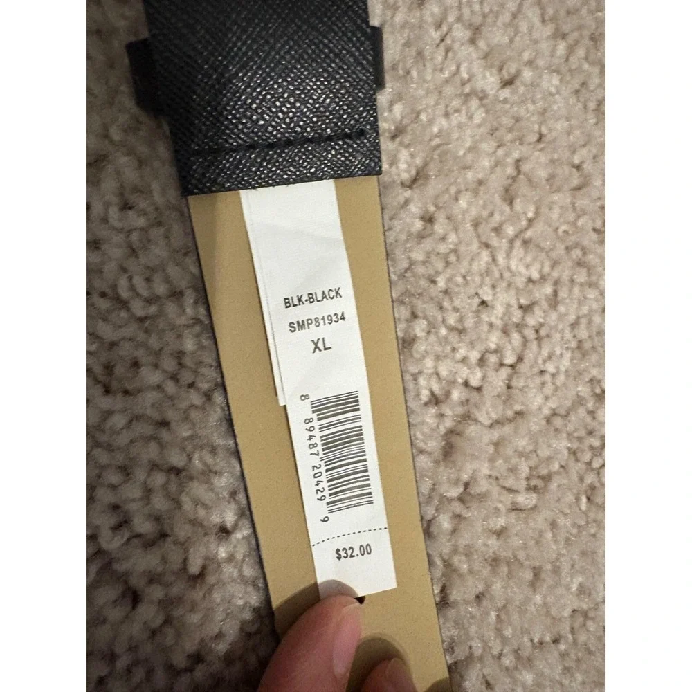 New Black XL Women's Belt With‎ Silver Buckle 44